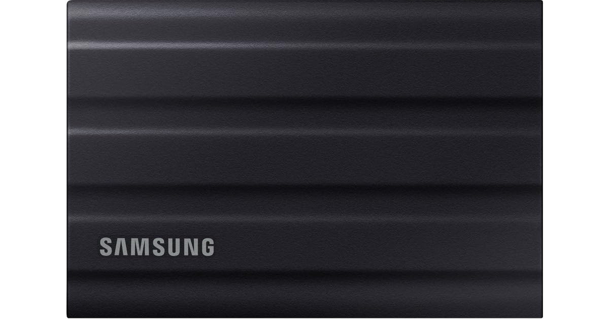 Samsung T7 Shield Portable SSD 2 TB - USB 3.2 Gen.2 External SSD Black (MU-PE2T0S/EU)