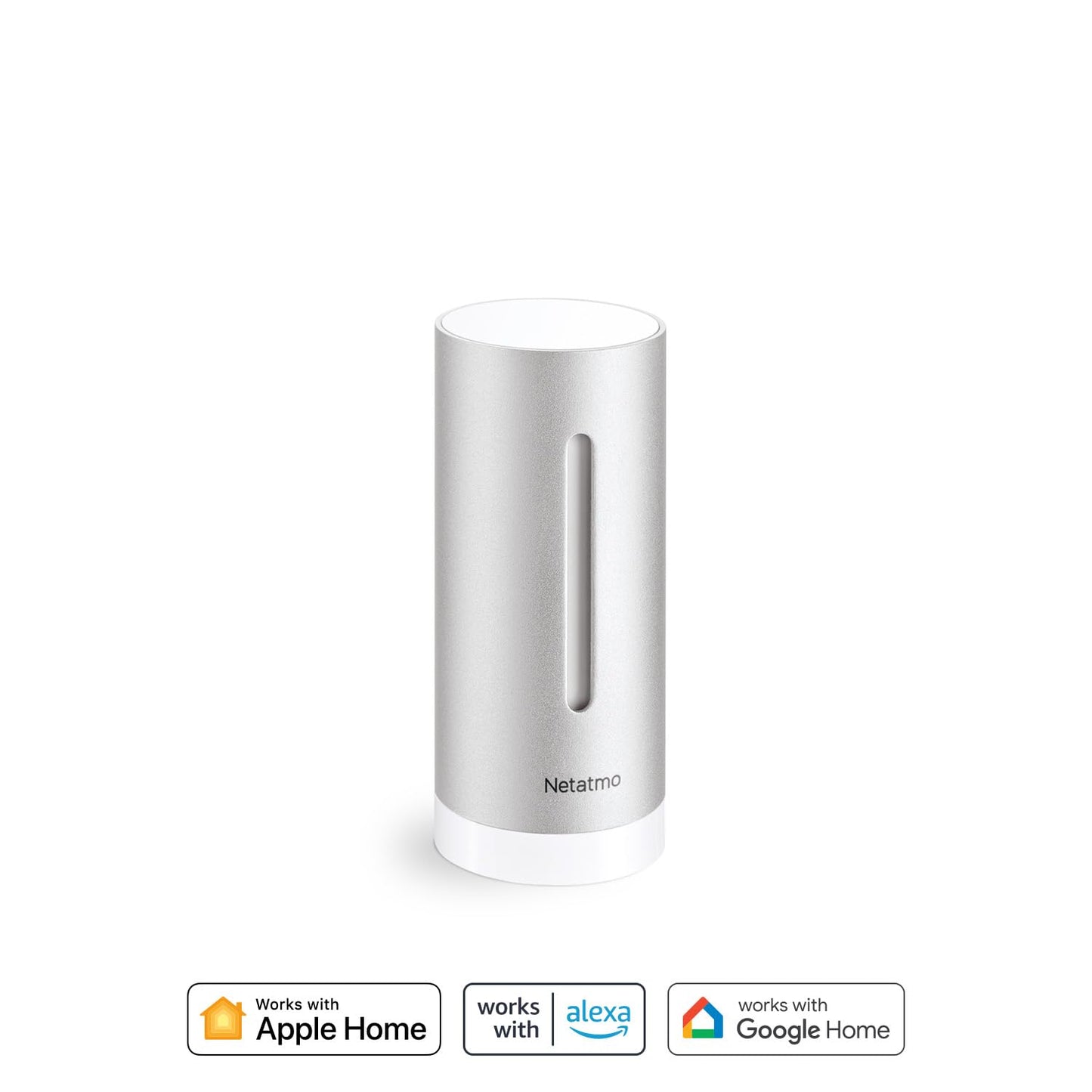 Additional Module for Netatmo Weather Station, temperature, humidity and air-quality (CO2), control via smartphone, Accessory of Netatmo Weather Station, NIM01-WW, silver