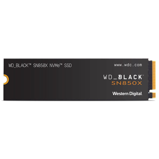 WD_BLACK SN850X 2TB SSD, M.2 2280 NVMe SSD, Read speeds up to 7300 MB/s, Write speeds up to 6,600 MB/s, Gaming Expansion SSD, PCIe Gen4 NVMe, High Performance Internal SSD, Black