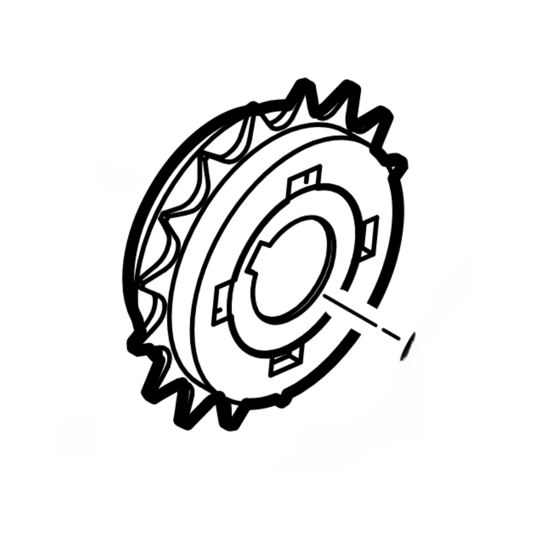 Right Freewheel for MB 655.3 RS Mower