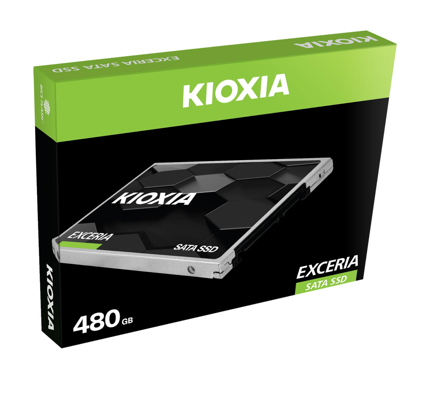 KIOXIA EXCERIA SATA SSD 480GB - 2.5” Serial ATA (SATA) 6 Gbit/s, Read/Write Speed up to 555/540 MB/s, Internal Drive for Notebook/Laptop, Desktop PC, HDD Upgrade (LTC10Z480GG8)