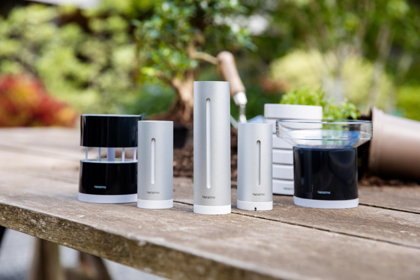 Additional Module for Netatmo Weather Station, temperature, humidity and air-quality (CO2), control via smartphone, Accessory of Netatmo Weather Station, NIM01-WW, silver