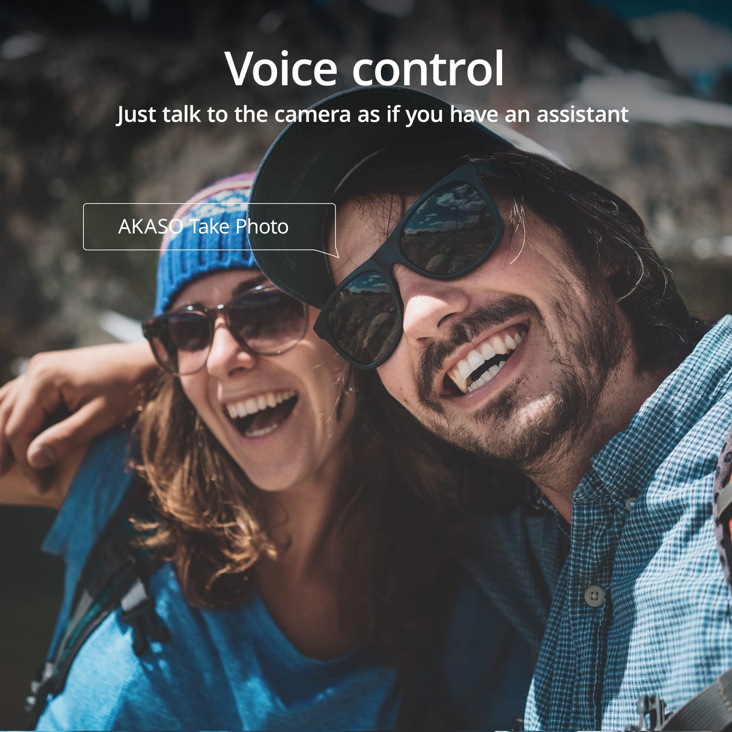 AKASO Brave 7 Action Camera with 64GB microSDXC Memory Card - IPX8 Waterproof Underwater Camera Native 4K 20MP WiFi Cam with Touch Screen EIS 2.0 Zoom Support External Mic Voice Control Vlog Camera