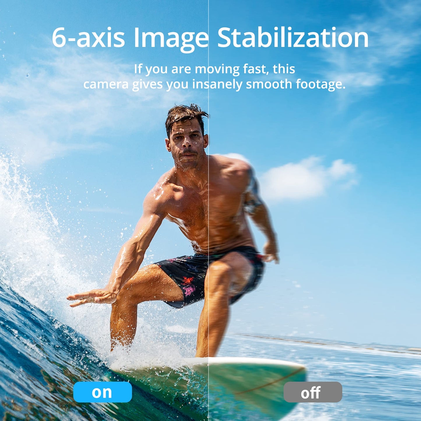 AKASO Brave 7 Action Camera with 64GB microSDXC Memory Card - IPX8 Waterproof Underwater Camera Native 4K 20MP WiFi Cam with Touch Screen EIS 2.0 Zoom Support External Mic Voice Control Vlog Camera