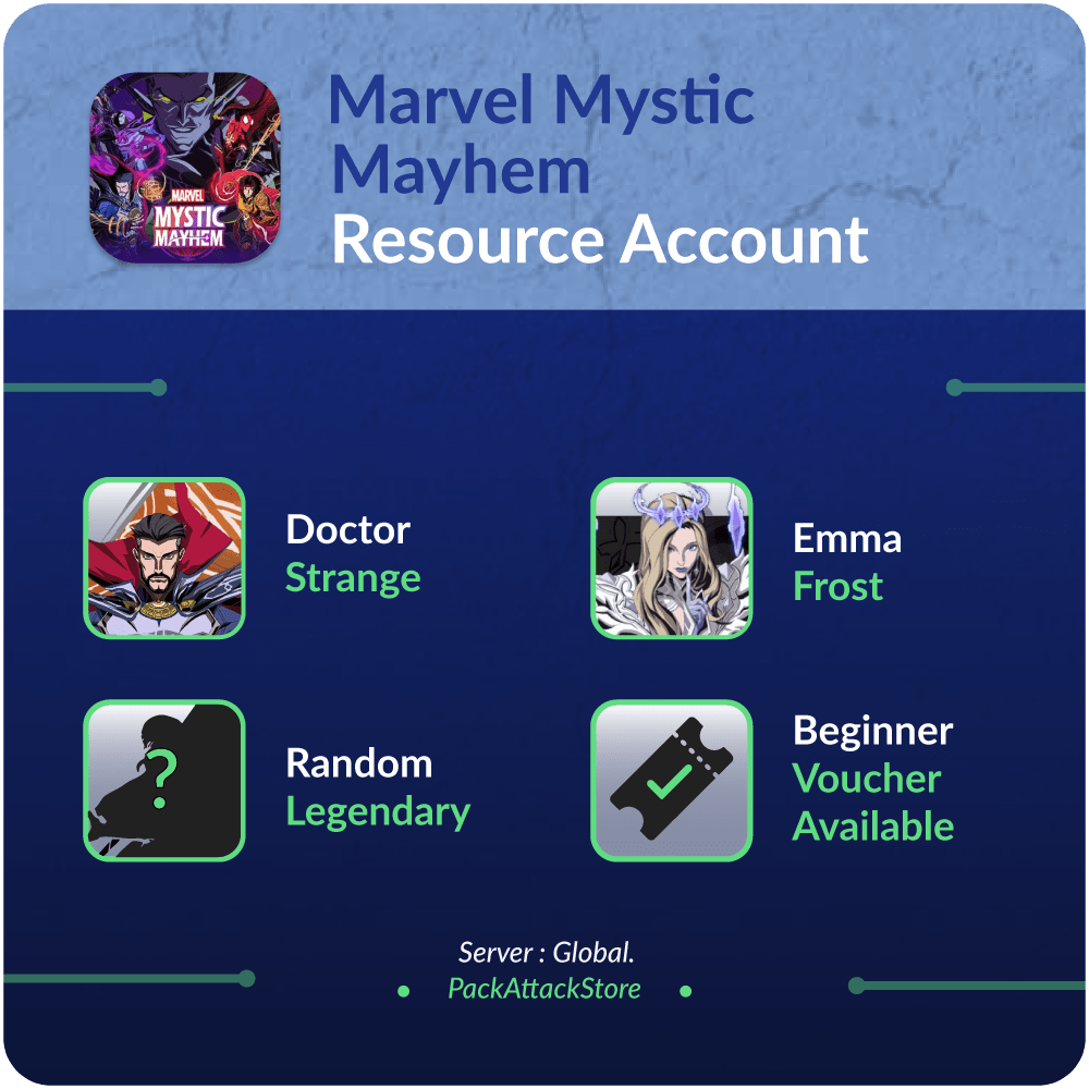 Doctor Strange + Emma + Random Legendary + Beginner Voucher Available