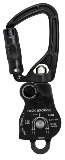 1.1" Omni-Block SwivaBiner Double Carabiner Pulley