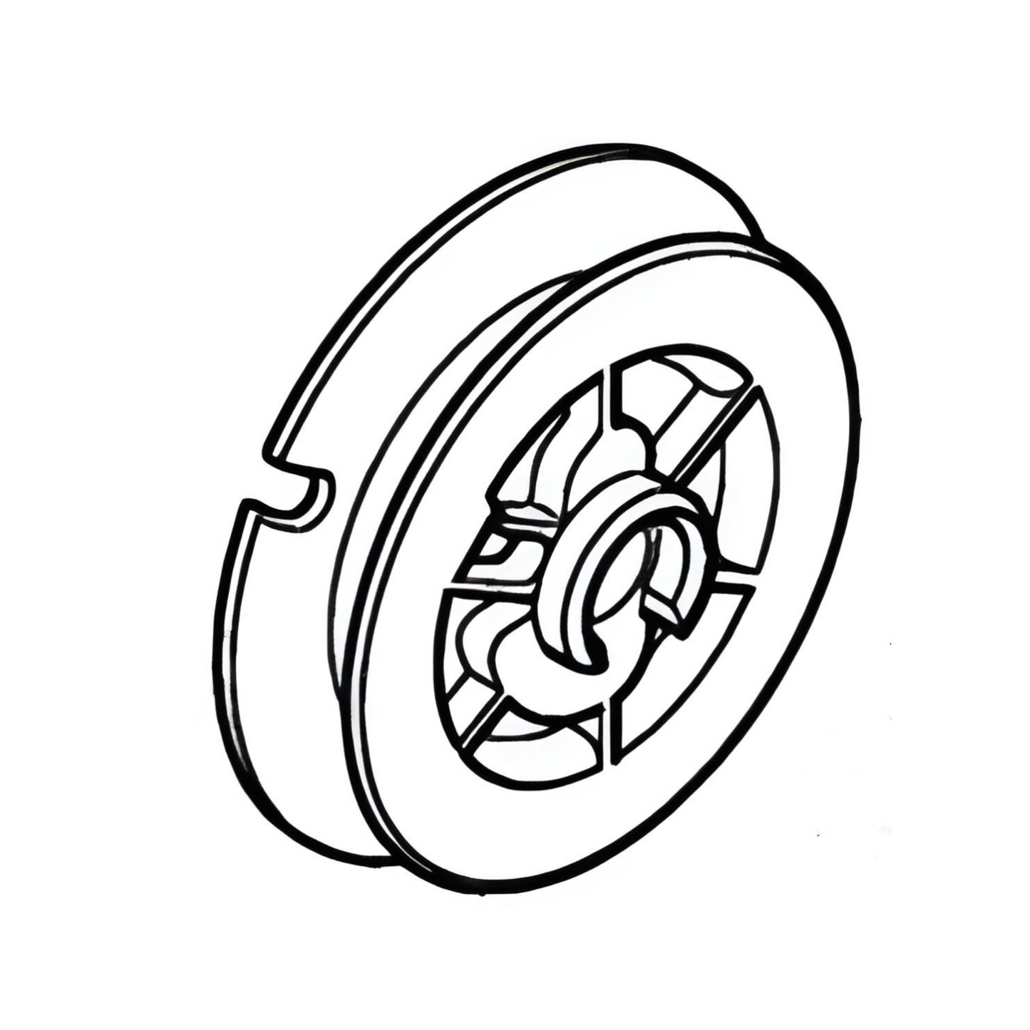 Rope Pulley/Rotor for Stihl TS400, TS410, TS420 Disc Cutter