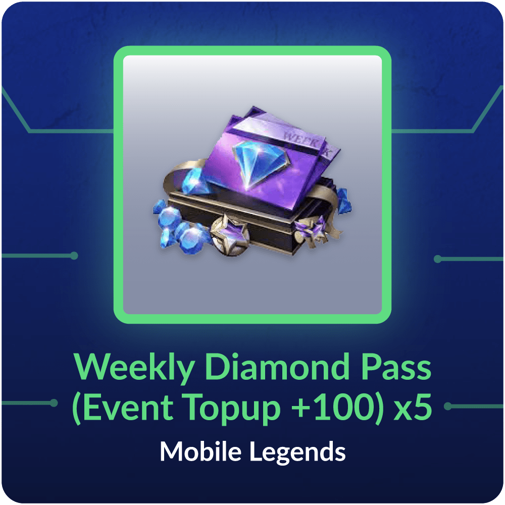 One Time Weekly Diamond - Mobile Legends Global - exc ID, MY, PH, RU, SG-LK