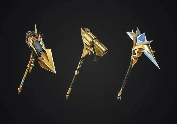 Fortnite Gilded Elites Pack - Gunslinger Calamity, The Goldfish & Lustrous Luxe Outfits + LEGO Styles, 3 Back Blings & 3 Pickaxes - Global Digital Code - PC/PS/Xbox