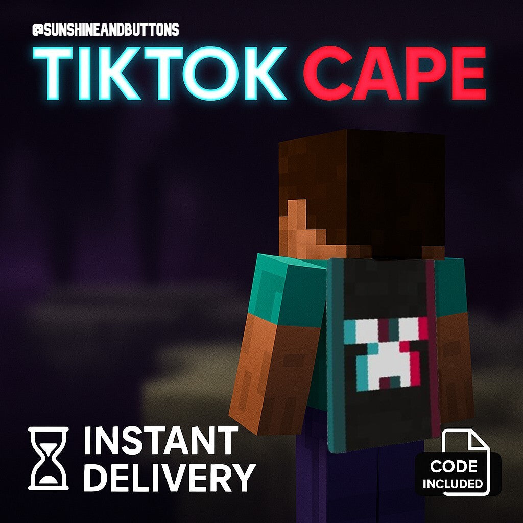 ✅Minecraft TikTok Cape Code for Bedrock & Java⚡ Ultra ️Rare ⚡2024 Cape - GLOBAL