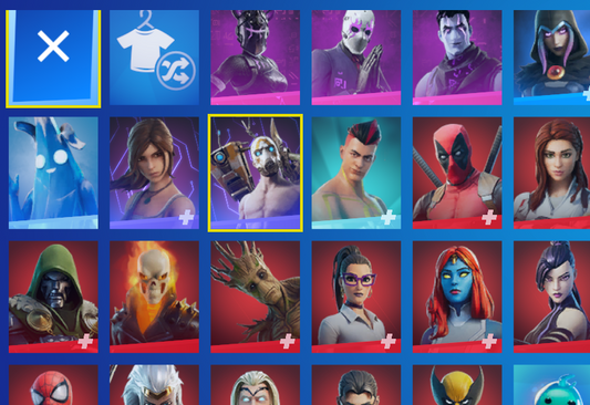 160+ skins phsycho bandit black knight and mayko glider