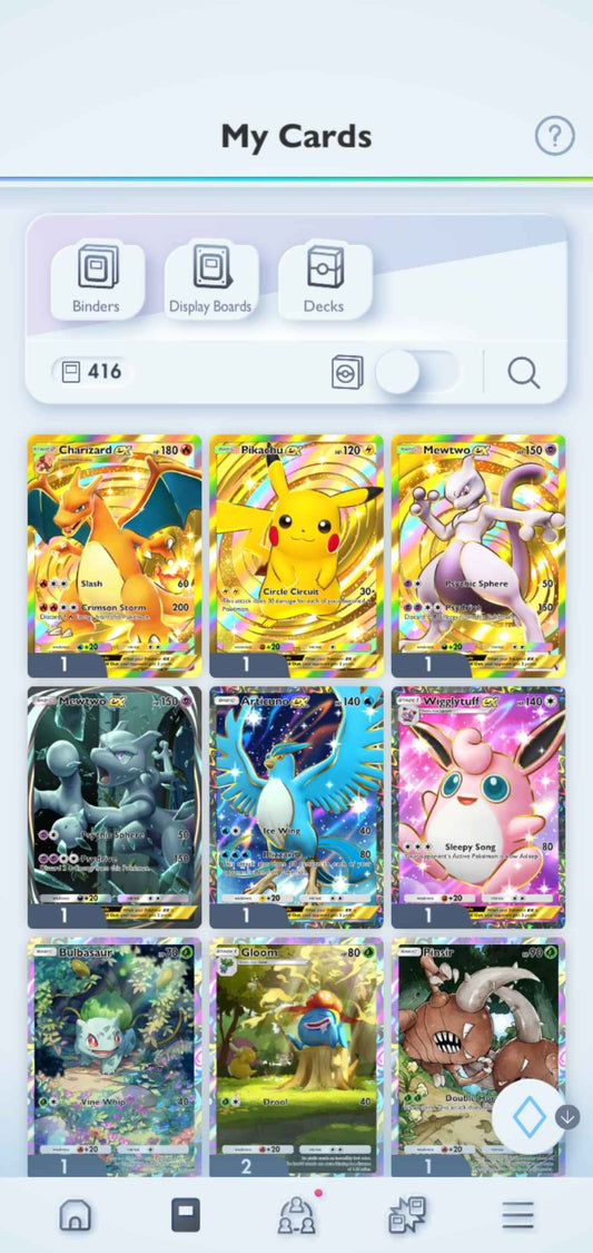 Pokémon TCG Pocket: 3 Crowns | 400+ Cards, Crown Charizard + Crown Pikachu + Crown Mewtwo