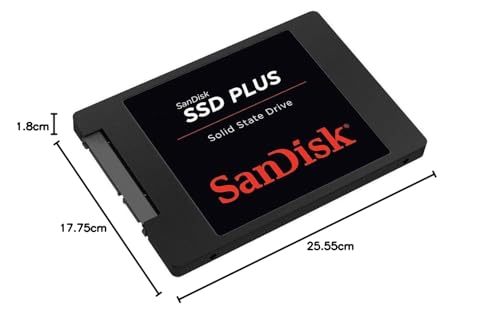 SanDisk SSD PLUS 240 GB Sata III 2.5 Inch Internal SSD, Up to 530 MB/s, Black Solid State Drive