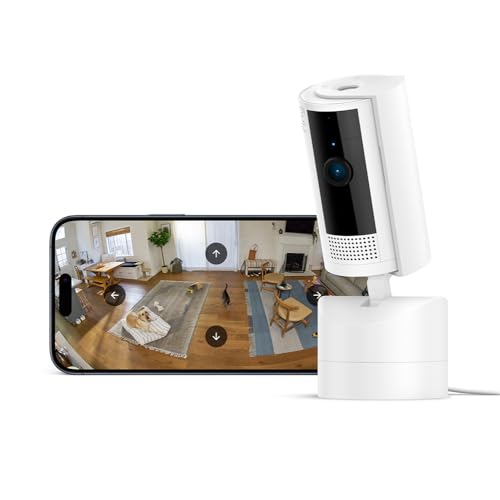 Ring Pan-Tilt Indoor Camera | Plug-In Pet Security Camera | 360° pan & 169° tilt coverage, Manual Privacy Cover, HD video, Two-Way Talk, Wi-Fi | 30-day free trial of Ring Home