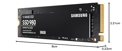 Samsung 980 500 GB PCIe 3.0 (up to 3500mbs) NVMe M.2 Internal Solid State Drive (SSD) (MZ-V8V500BW)