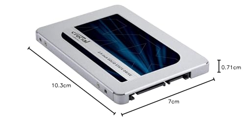 Crucial MX500 250GB 3D NAND SATA 2.5 Inch Internal SSD - Up to 560MB/s - CT250MX500SSD1