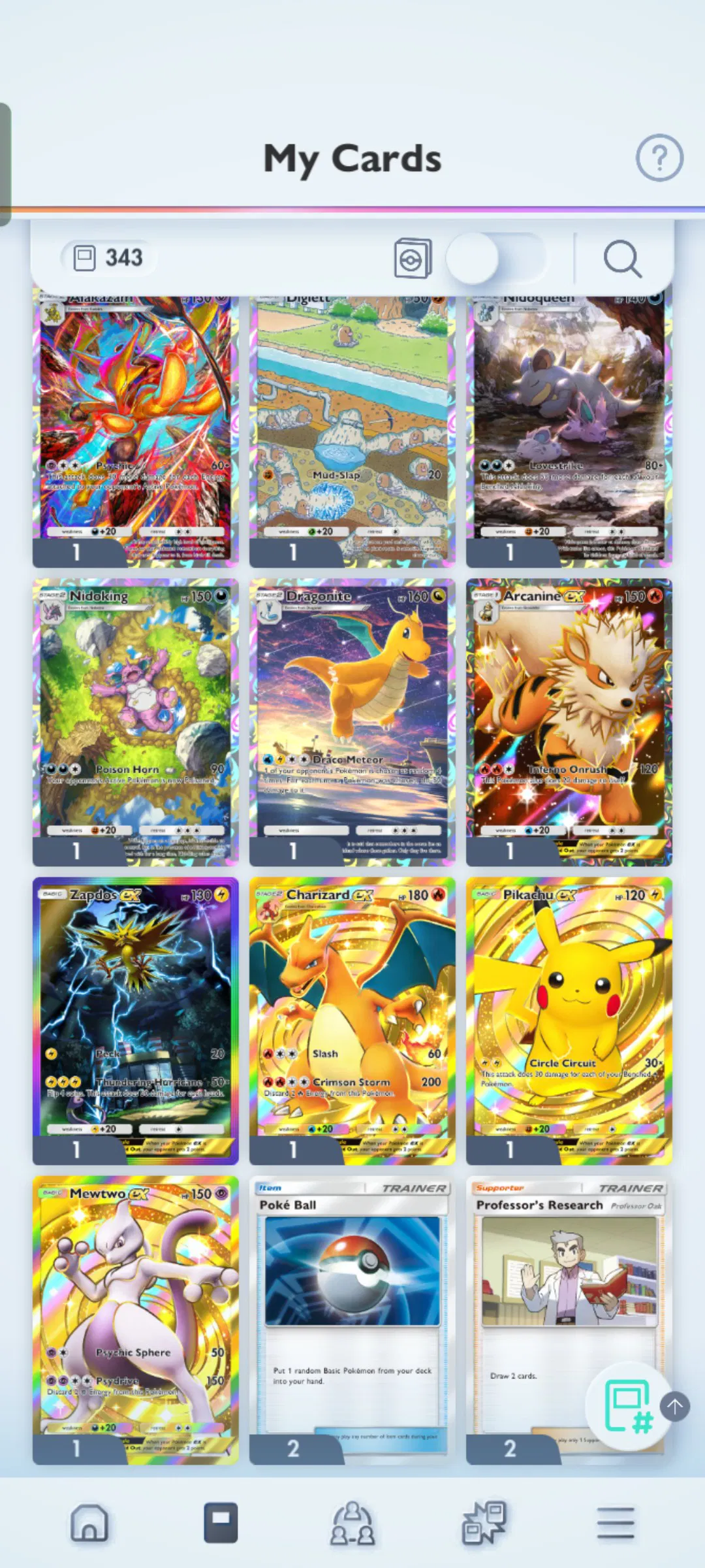Pokémon TCG Pocket 3 Crown Card Accounts