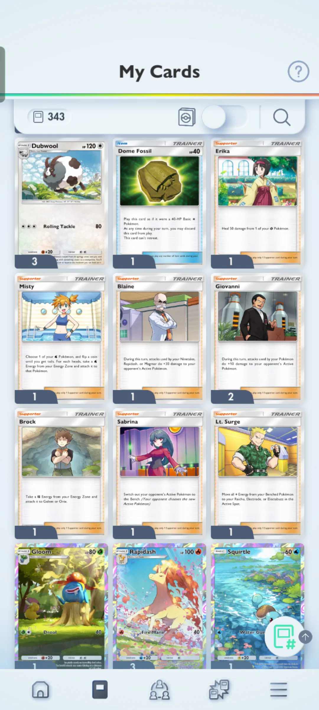 Pokémon TCG Pocket 3 Crown Card Accounts