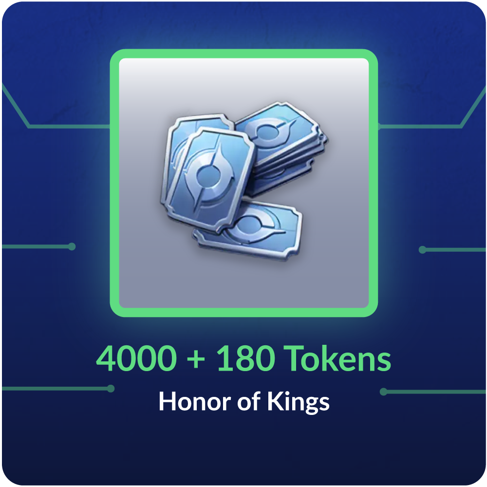4000 + 180 Tokens - Honor of Kings