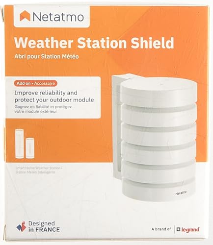 Netatmo - Functional protective housing for the smart weather station, protection for the external module of the smart weather station with WLAN connection, NRS-WW, White