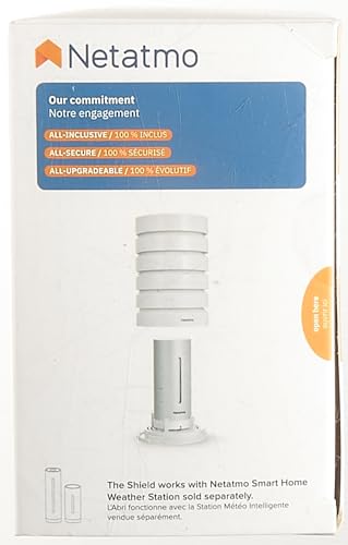Netatmo - Functional protective housing for the smart weather station, protection for the external module of the smart weather station with WLAN connection, NRS-WW, White