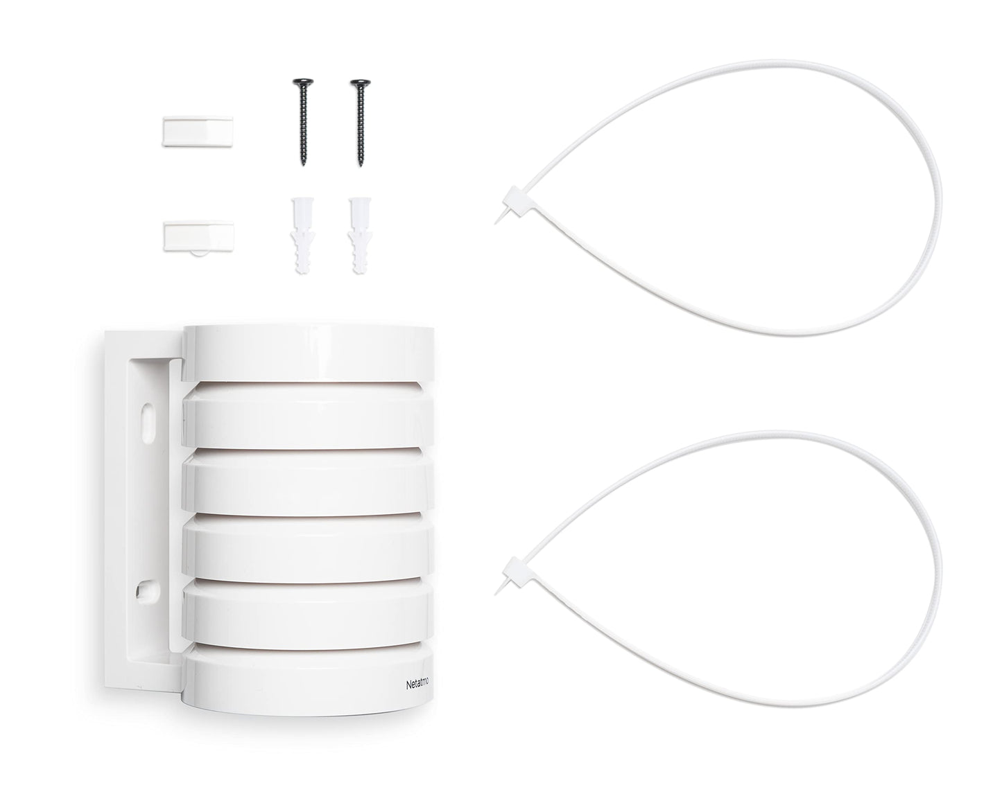 Netatmo - Functional protective housing for the smart weather station, protection for the external module of the smart weather station with WLAN connection, NRS-WW, White
