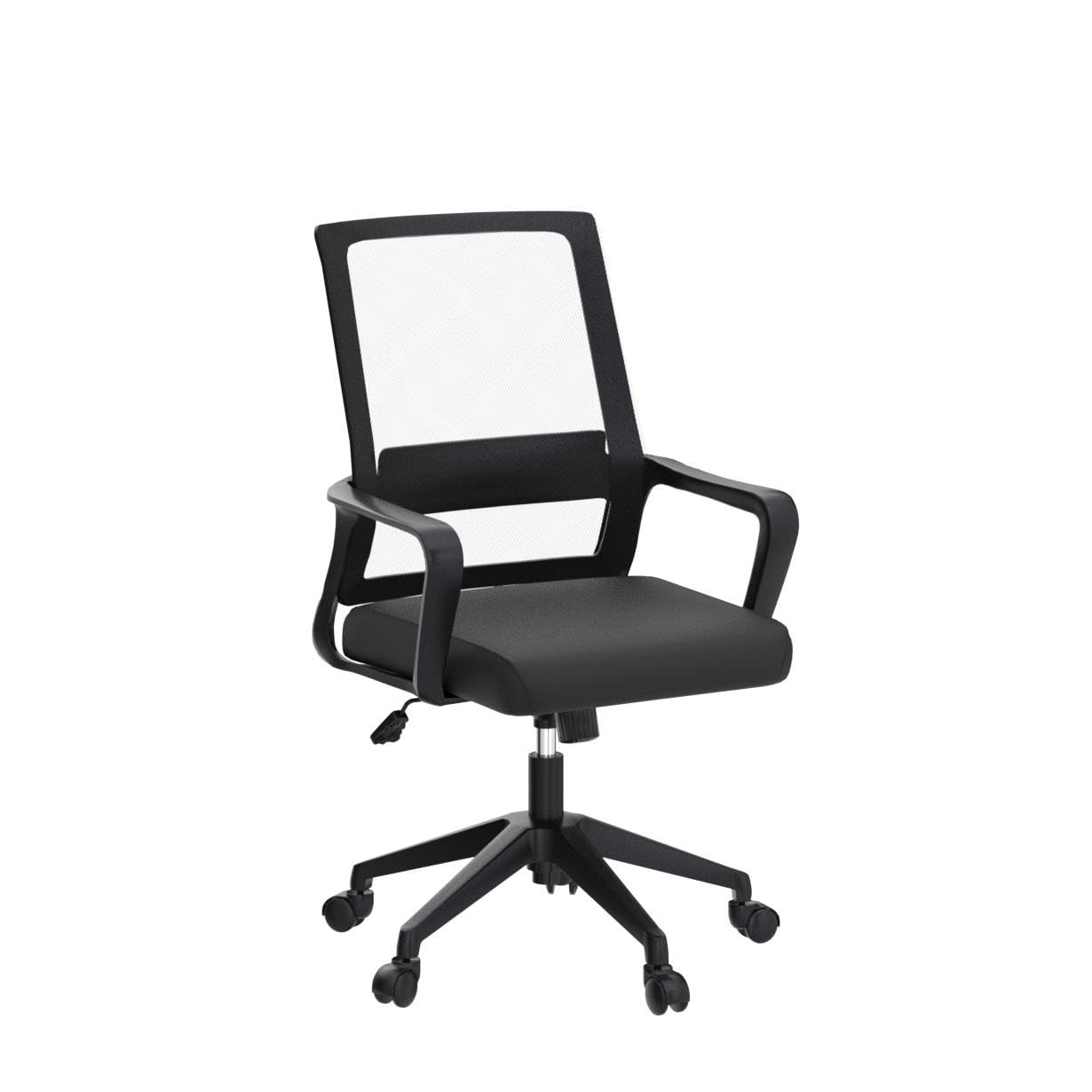 T-THREE. Adjustable Office Chair Ergonomic Mesh Swivel Chair Office Chair Desk Chair Lumbar Support Height Adjustable 360°Swivel Rocking Function Mesh Back Seat for Home Office(Black)