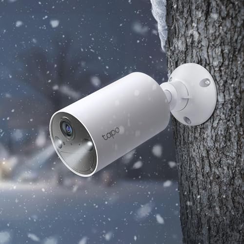 Tapo 2K Smart Security Camera Outdoor Wireless, Battery-Powered,Rechargeable, 100% Wire-Free, Indoor-Outdoor Use, Maintenance-Free, Full-Color night view,Two-Way Audio, IP65 Weatherproof C410(2-pack)
