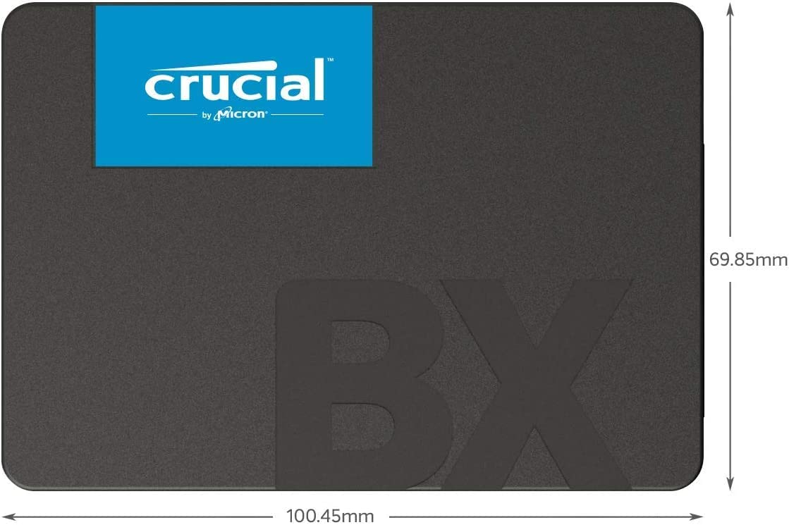 Crucial BX500 3D NAND SATA 2.5-inch SSD Drive, 500 GB Black