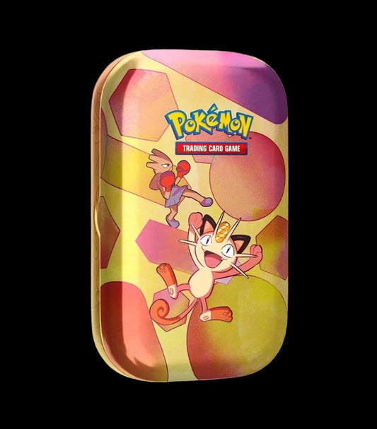 Scarlet & Violet: 151 - Mini Tin (Hitmonchan & Meowth) - Shop at xdovtoxtgo