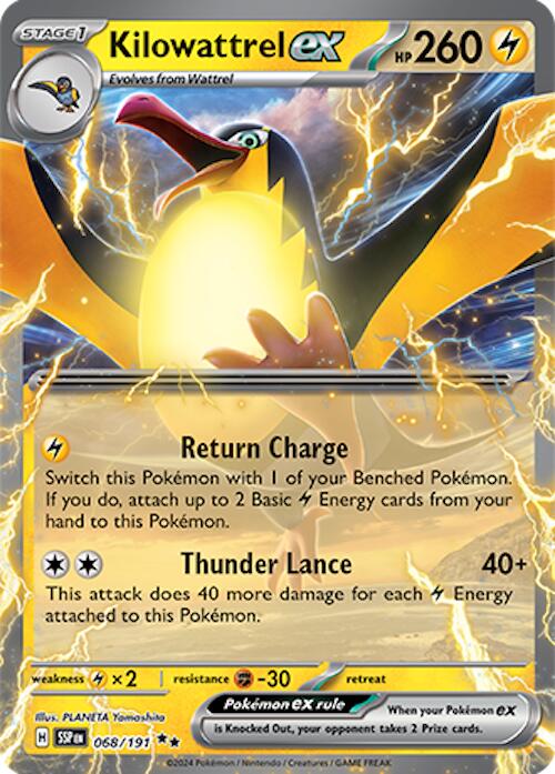 Kilowattrel ex (068/191) [Scarlet & Violet: Surging Sparks] - Shop at xdovtoxtgo