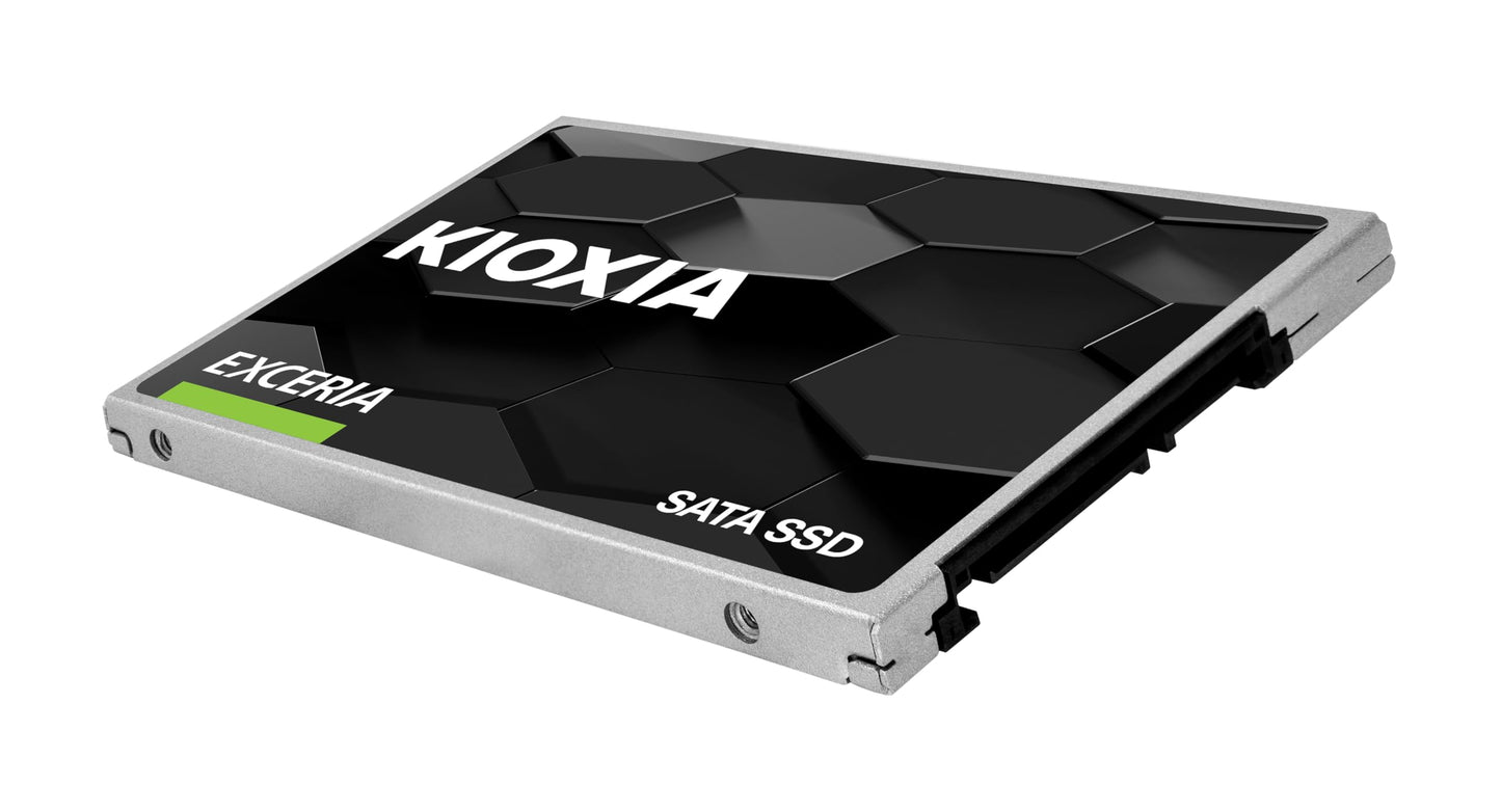 KIOXIA EXCERIA SATA SSD 480GB - 2.5” Serial ATA (SATA) 6 Gbit/s, Read/Write Speed up to 555/540 MB/s, Internal Drive for Notebook/Laptop, Desktop PC, HDD Upgrade (LTC10Z480GG8)