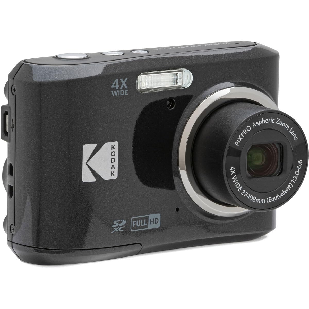 Kodak PIXPRO FZ45 16MP 4x Zoom Compact Camera - Black