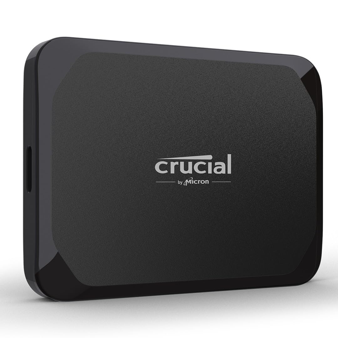 Crucial X9 2TB Portable External SSD - Up to 1050MB/s, External Solid State Drive, compatible with Xbox, PC and Mac, USB-C 3.2 - CT2000X9SSD902