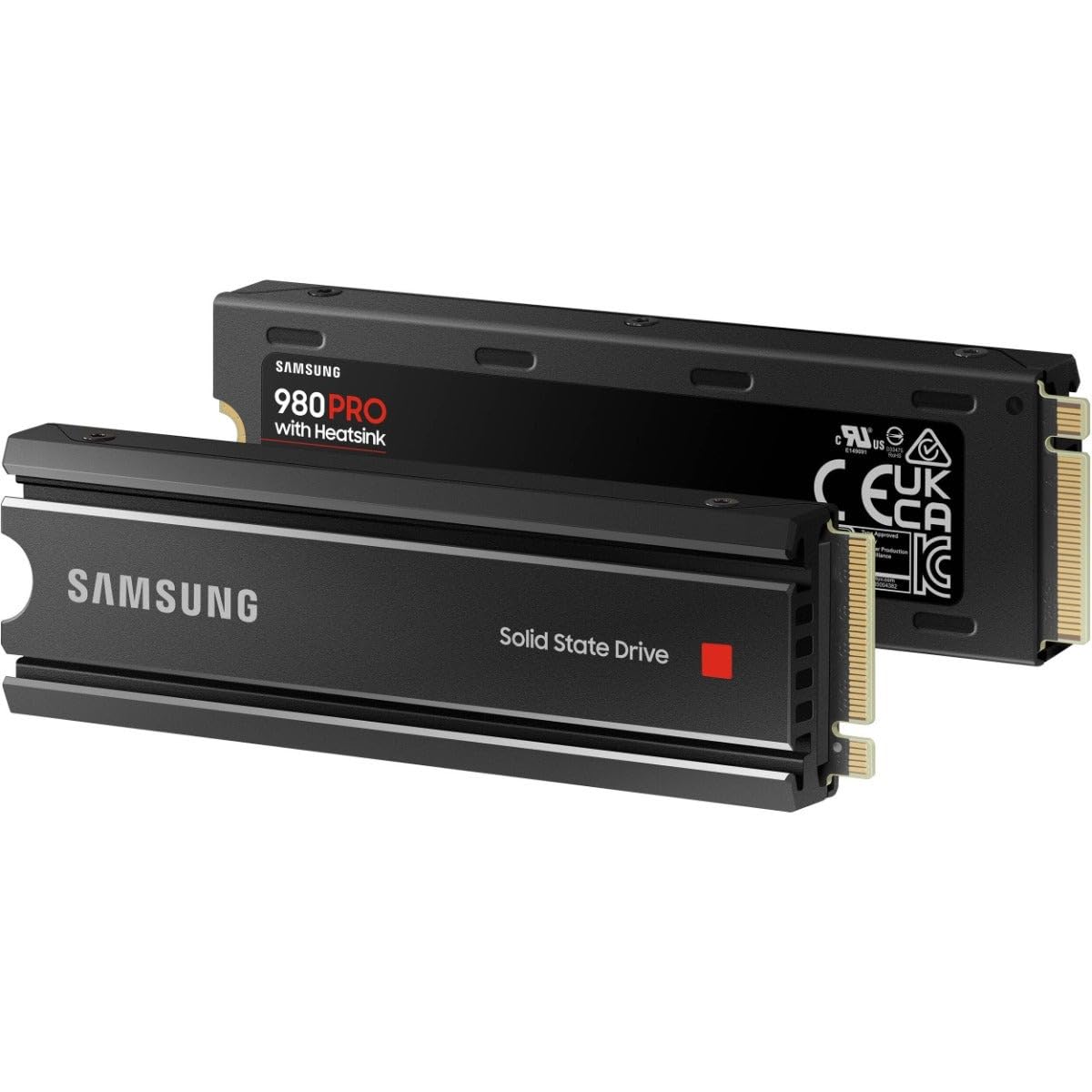 Samsung 980 PRO SSD with Heatsink 2TB PCIe Gen 4 NVMe M.2 Internal Solid State Hard Drive, Heat Control, Max Speed, PS5 Compatible, MZ-V8P2T0CW