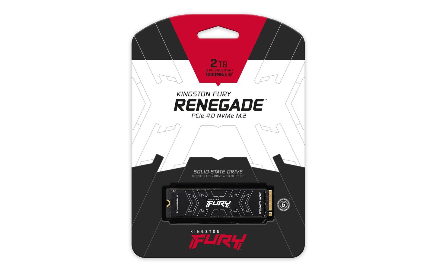 Kingston FURY Renegade PCIe 4.0 NVMe M.2 SSD For gamers, enthusiasts and high-power users - SFYRD/2000G