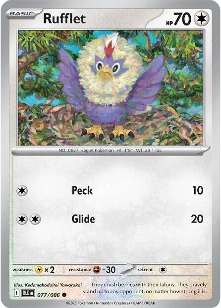 Rufflet (077/086) [Scarlet & Violet: Black Bolt] - Shop at xdovtoxtgo