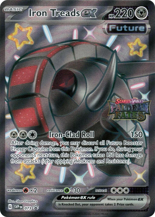 Iron Treads ex (073) (Paldean Fates Stamped) [Scarlet & Violet: Paldean Fates] - Shop at xdovtoxtgo