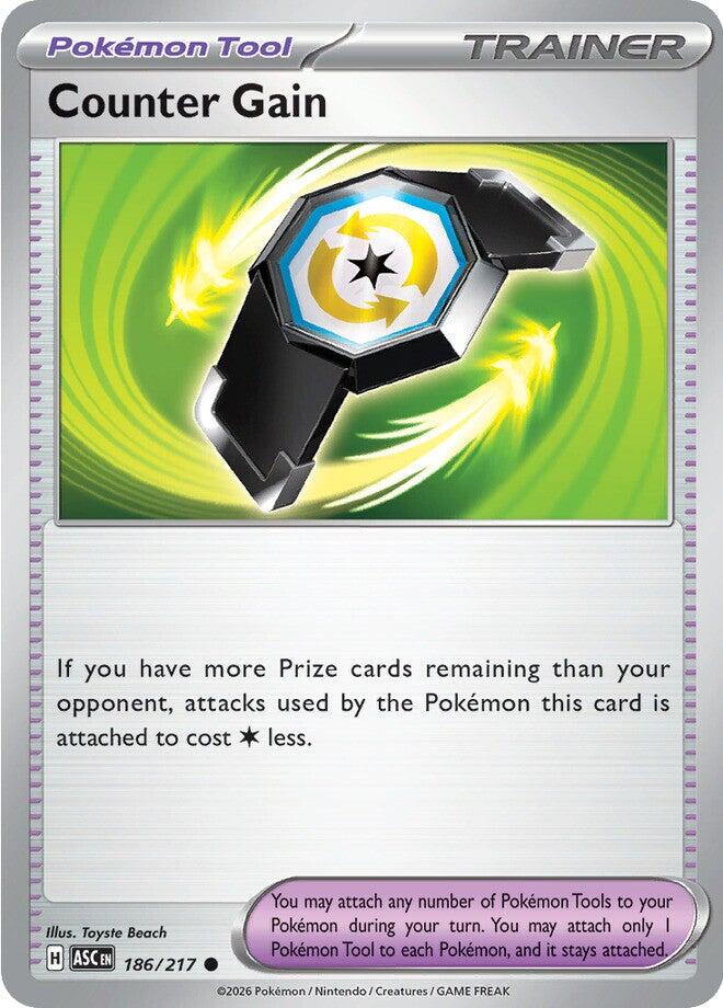 Counter Gain (186/217) (Reverse Holo) [Mega Evolution: Ascended Heroes] - Shop at xdovtoxtgo