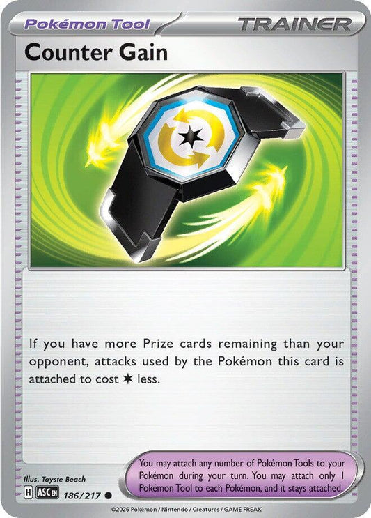 Counter Gain (186/217) (Reverse Holo) [Mega Evolution: Ascended Heroes] - Shop at xdovtoxtgo