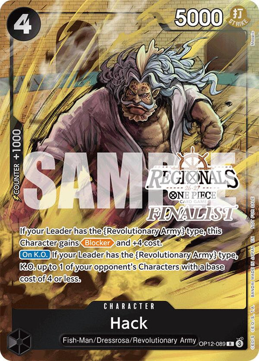 Hack (Regionals Finalist Card Set 26-27) [One Piece Promotion Cards] - Shop at xdovtoxtgo