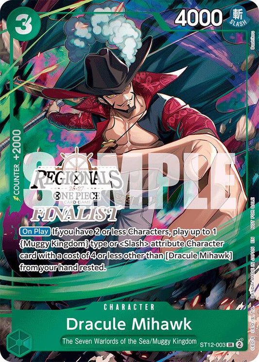 Dracule Mihawk (Regionals Finalist Card Set 26-27) [One Piece Promotion Cards] - Shop at xdovtoxtgo