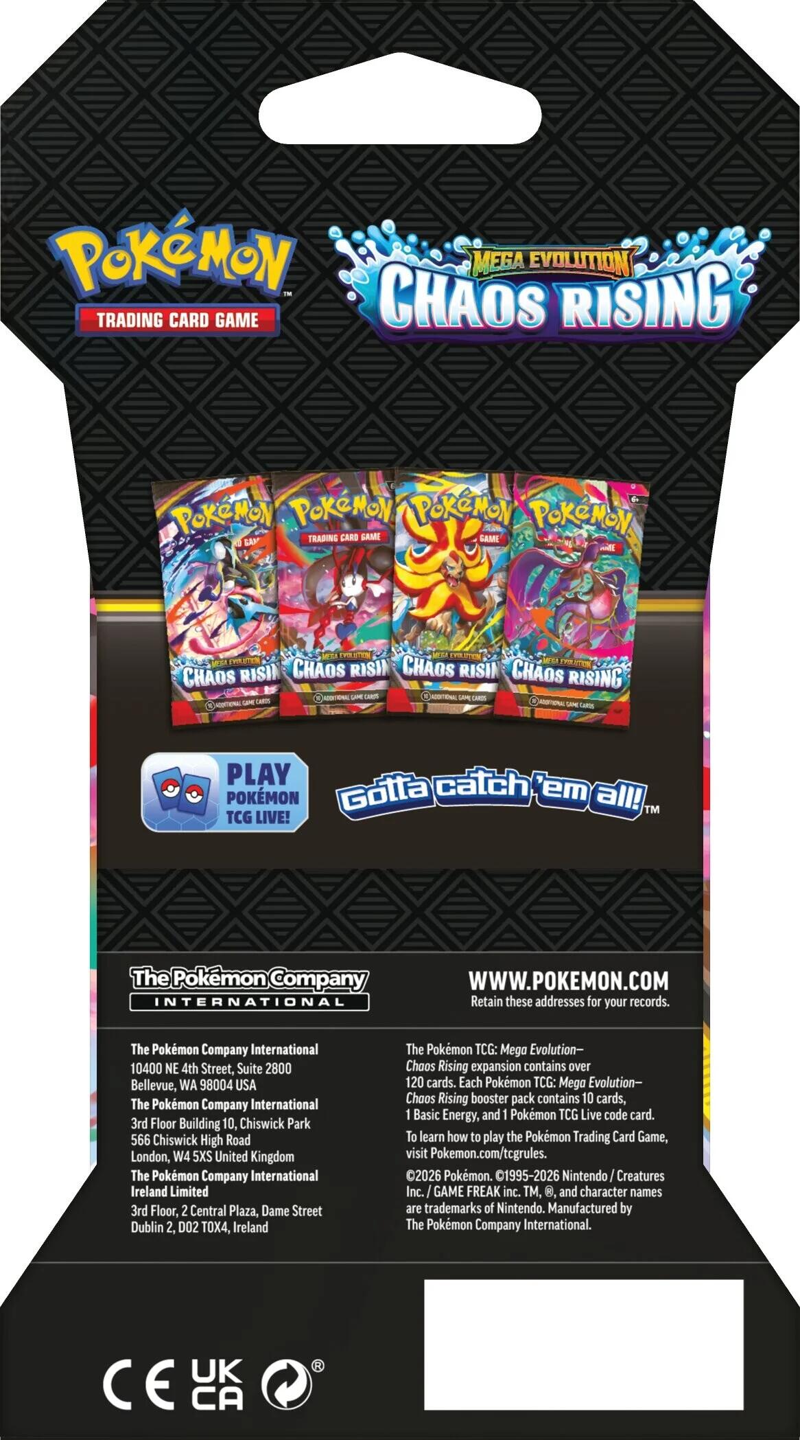 Chaos Rising Sleeved Booster Pack - Shop at xdovtoxtgo