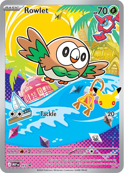 Rowlet (043) [Mega Evolution Promo] - Shop at xdovtoxtgo