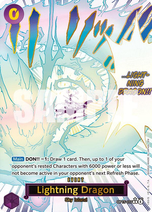 Lightning Dragon (Alternate Art) [Adventure on Kami's Island] - Shop at xdovtoxtgo