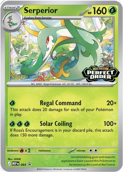 Serperior (064) [Staff] [Mega Evolution Promo] - Shop at xdovtoxtgo