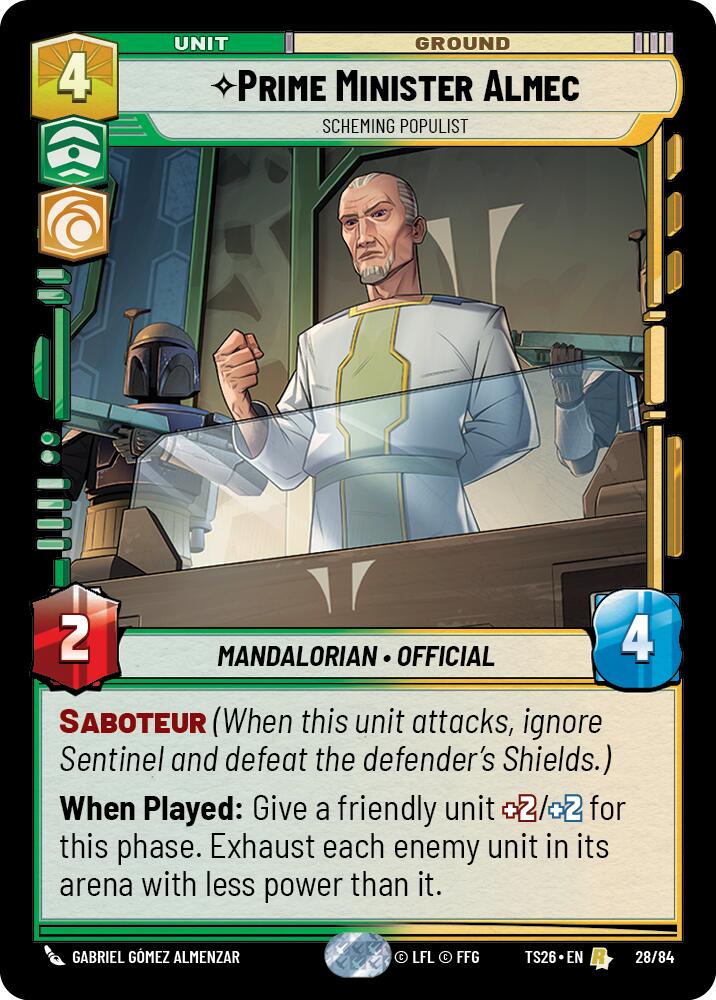 Prime Minister Almec - Scheming Populist (28/84) (28/84) [Twin Suns] - Shop at xdovtoxtgo
