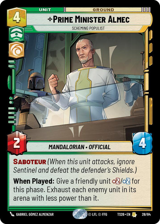 Prime Minister Almec - Scheming Populist (28/84) (28/84) [Twin Suns] - Shop at xdovtoxtgo