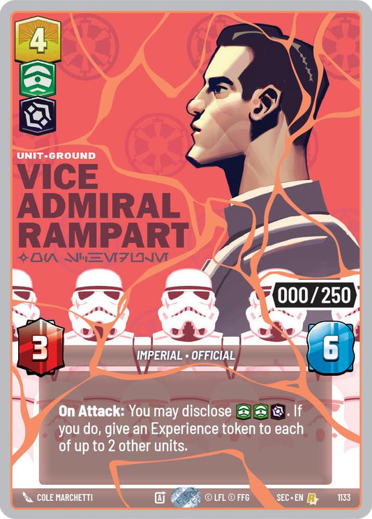 Vice Admiral Rampart - On Schedule (1133) (Serialized) (Rose Gold) (1133) [Secrets of Power] - Shop at xdovtoxtgo