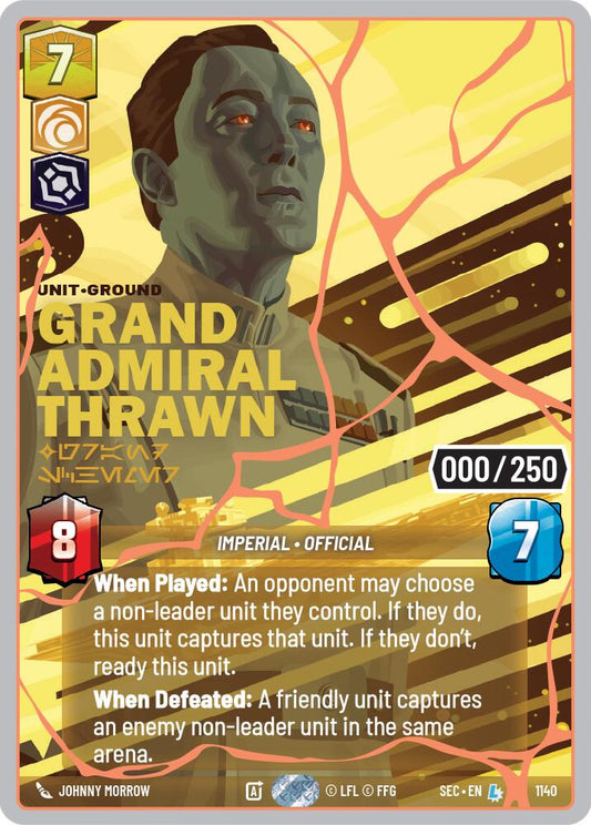 Grand Admiral Thrawn - Grand Schemer (1140) (Serialized) (Rose Gold) (1140) [Secrets of Power] - Shop at xdovtoxtgo